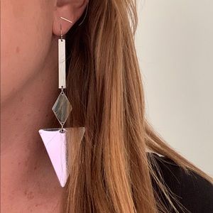 Long drop earrings